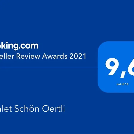 Chalet Schon Oertli 木屋 *